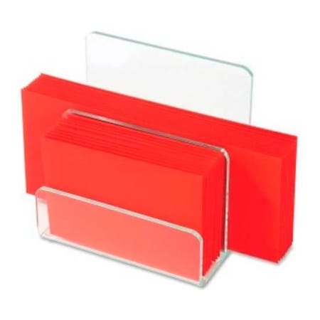 Lorell Lorell Acrylic Transparent Edge Mini File Sorter, Green 80659